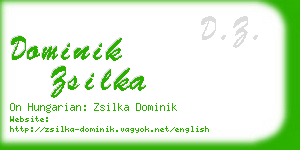 dominik zsilka business card